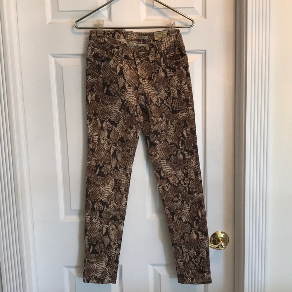 Ralph Lauren Bowery Skinny snake print NWT jeans
